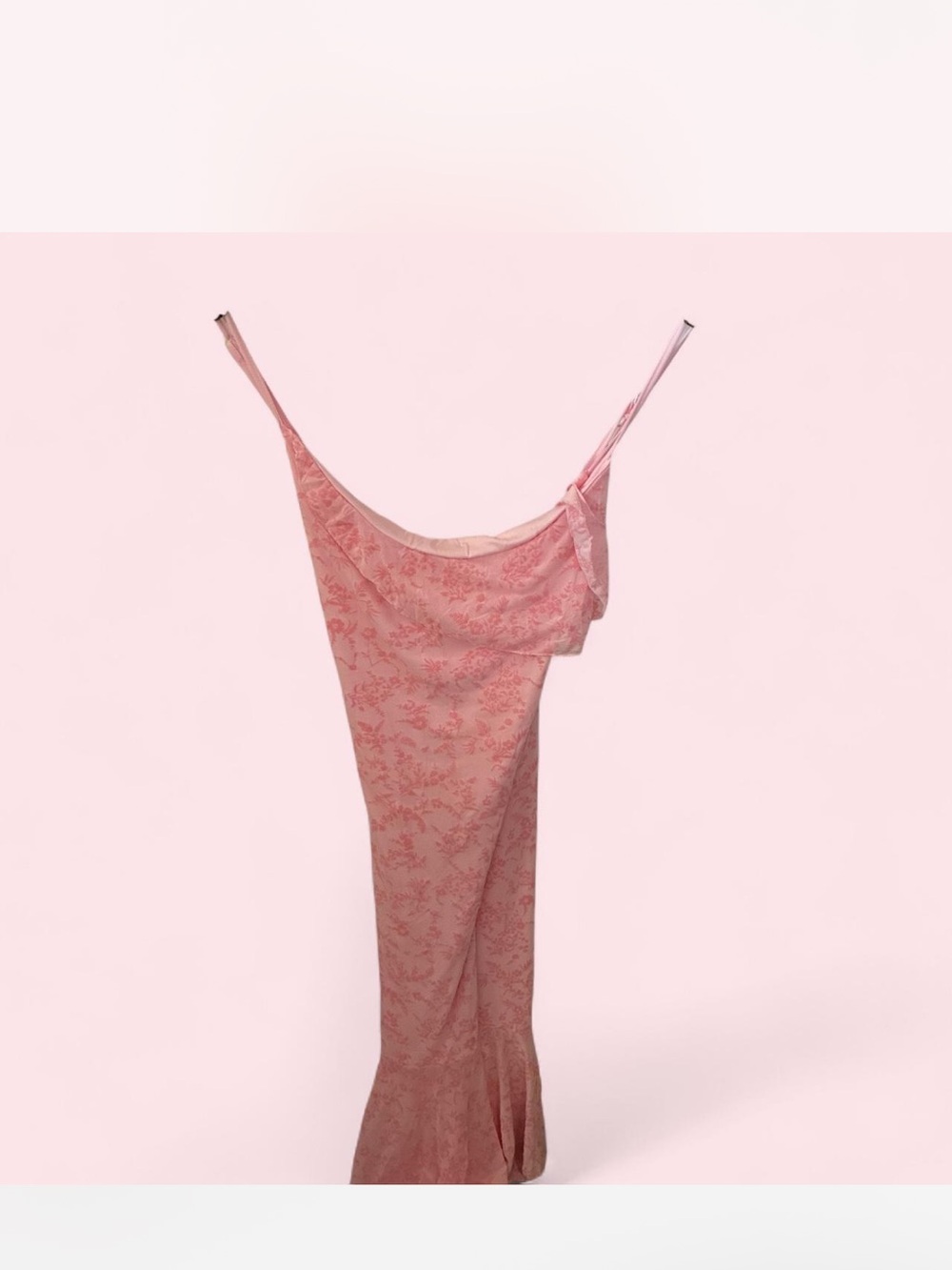 SHEIN Pink Floral Maxi Slip Dress